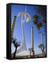 Telecommunications Tower by Architect Santiago Calatrava, Montjuic, Barcelona; Catalonia, Spain-Carlos Sanchez Pereyra-Framed Stretched Canvas