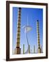 Telecommunications Tower by Architect Santiago Calatrava, Montjuic, Barcelona; Catalonia, Spain-Carlos Sanchez Pereyra-Framed Photographic Print