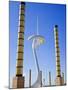 Telecommunications Tower by Architect Santiago Calatrava, Montjuic, Barcelona; Catalonia, Spain-Carlos Sanchez Pereyra-Mounted Photographic Print