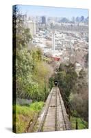 Teleferico Cable Car Ascending Hill at Parque Metropolitano De Santiago-Kimberly Walker-Stretched Canvas