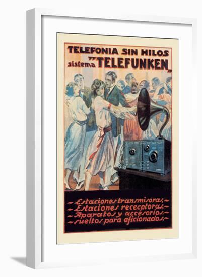 Telefonia Sin Hilos Sistema Telefunken-null-Framed Art Print