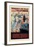 Telefonia Sin Hilos Sistema Telefunken-null-Framed Art Print