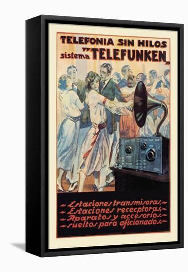 Telefonia Sin Hilos Sistema Telefunken-null-Framed Stretched Canvas