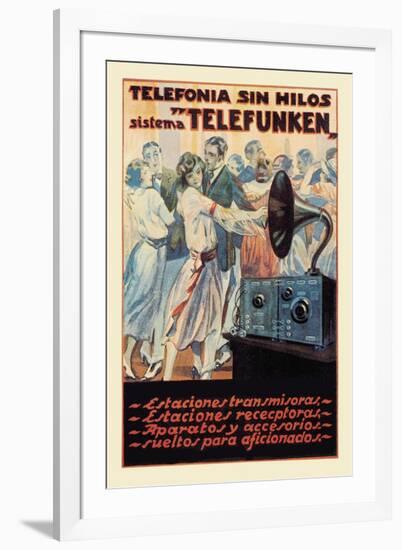 Telefonia Sin Hilos Sistema Telefunken-null-Framed Art Print