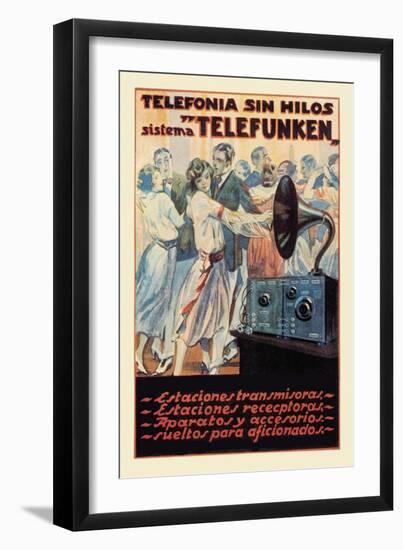 Telefonia Sin Hilos Sistema Telefunken-null-Framed Art Print