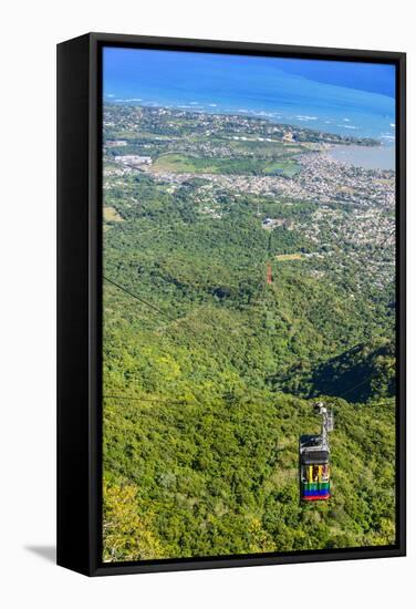 Teleforico, Only Cable Car in the Caribbean, Puerto Plata-Michael Runkel-Framed Stretched Canvas