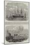 Telegraph Cable Between Malta and Alexandria-null-Mounted Premium Giclee Print