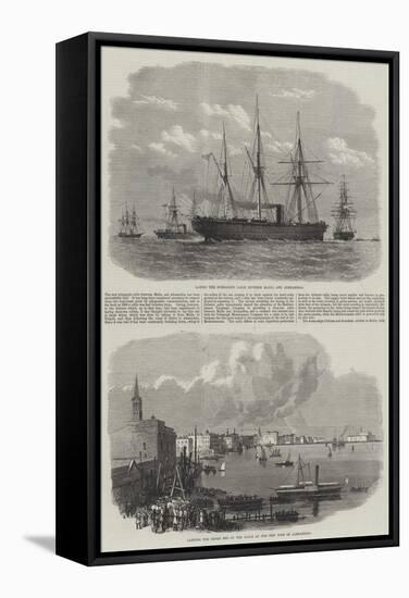 Telegraph Cable Between Malta and Alexandria-null-Framed Stretched Canvas
