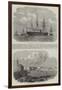 Telegraph Cable Between Malta and Alexandria-null-Framed Giclee Print