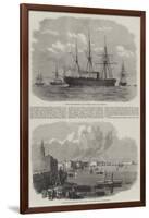 Telegraph Cable Between Malta and Alexandria-null-Framed Giclee Print