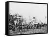 Telegraph Construction Camp During the American Civil War, 1861-1865-null-Framed Stretched Canvas