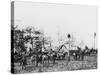 Telegraph Construction Camp During the American Civil War, 1861-1865-null-Stretched Canvas