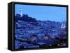 Telegraph Hill and North Beach, Coit Tower, San Francisco, California, USA-Walter Bibikow-Framed Stretched Canvas
