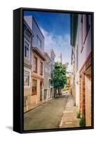 Telegraph Hill, San Francisco Street Scene, North Beach-null-Framed Stretched Canvas