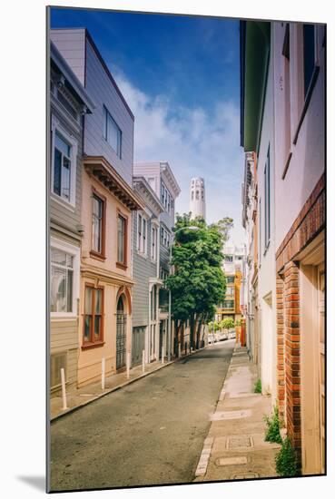 Telegraph Hill, San Francisco Street Scene, North Beach-null-Mounted Photographic Print