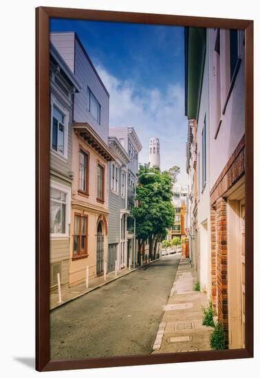 Telegraph Hill, San Francisco Street Scene, North Beach-null-Framed Photographic Print