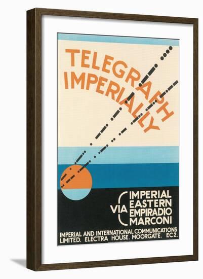 Telegraph Imperially-null-Framed Art Print