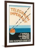 Telegraph Imperially-null-Framed Art Print