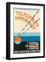 Telegraph Imperially-null-Framed Art Print