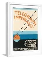 Telegraph Imperially-null-Framed Art Print