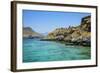 Telegraph Island in the Khor Ash-Sham Fjord, Musandam, Oman, Middle East-Michael Runkel-Framed Photographic Print