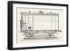 Telegraph Locomotives. Vertical Section of the Telegraph Wagon, 1855.-null-Framed Giclee Print