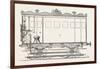 Telegraph Locomotives. Vertical Section of the Telegraph Wagon, 1855.-null-Framed Giclee Print