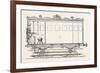 Telegraph Locomotives. Vertical Section of the Telegraph Wagon, 1855.-null-Framed Giclee Print