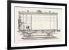 Telegraph Locomotives. Vertical Section of the Telegraph Wagon, 1855.-null-Framed Giclee Print