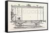 Telegraph Locomotives. Vertical Section of the Telegraph Wagon, 1855.-null-Framed Stretched Canvas