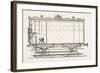 Telegraph Locomotives. Vertical Section of the Telegraph Wagon, 1855.-null-Framed Giclee Print