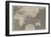 Telegraph Map of the Eastern World-John Dower-Framed Giclee Print