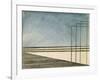 Telegraph Poles, 1915 (W/C on Paper)-Joseph Stella-Framed Giclee Print