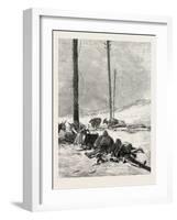 Telegraph Wires in the Desert. Egypt, 1879-null-Framed Giclee Print