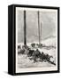 Telegraph Wires in the Desert. Egypt, 1879-null-Framed Stretched Canvas