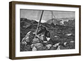 Telegraph Wires-Georg Nielsen-Framed Art Print