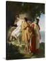 Telemachus and Eucharis, 1824-Raymond Quinsac Monvoisin-Stretched Canvas