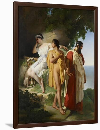 Telemachus and Eucharis, 1824-Raymond Quinsac Monvoisin-Framed Giclee Print