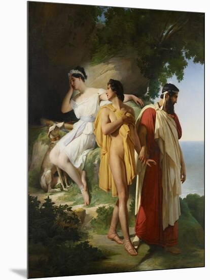 Telemachus and Eucharis, 1824-Raymond Quinsac Monvoisin-Mounted Giclee Print