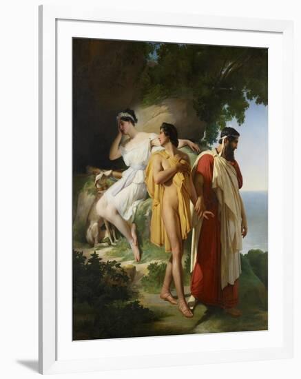 Telemachus and Eucharis, 1824-Raymond Quinsac Monvoisin-Framed Giclee Print