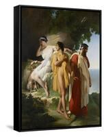 Telemachus and Eucharis, 1824-Raymond Quinsac Monvoisin-Framed Stretched Canvas