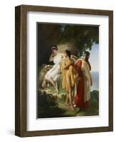 Telemachus and Eucharis, 1824-Raymond Quinsac Monvoisin-Framed Giclee Print