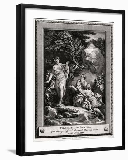 Telemachus and Mentor, after Having Suffered a Shipwreck, Arrive at the Island of Calypso, 1774-Charles Grignion-Framed Giclee Print
