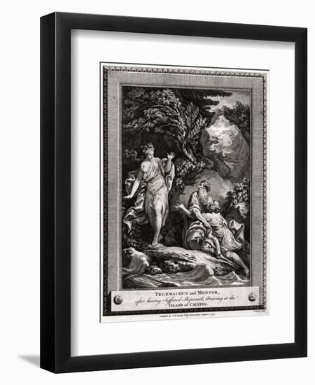 Telemachus and Mentor, after Having Suffered a Shipwreck, Arrive at the Island of Calypso, 1774-Charles Grignion-Framed Giclee Print