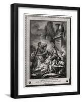 Telemachus and Mentor at the Altar, Preparing to Be Sacrificed to the Manes of Anchises, 1774-W Walker-Framed Giclee Print