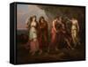 Telemachus and the Nymphs of Calypso, 1782-Angelica Kauffmann-Framed Stretched Canvas