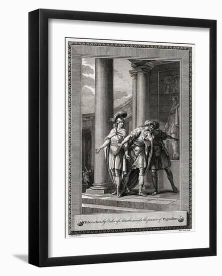 Telemachus, by Order of Astarbe, Avoids the Pursuits of Pygmalion, 1775-T Cook-Framed Giclee Print