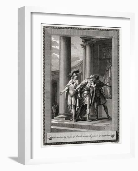 Telemachus, by Order of Astarbe, Avoids the Pursuits of Pygmalion, 1775-T Cook-Framed Giclee Print