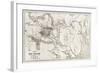 Telemark Old Map, Norway-marzolino-Framed Art Print