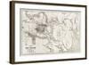 Telemark Old Map, Norway-marzolino-Framed Art Print